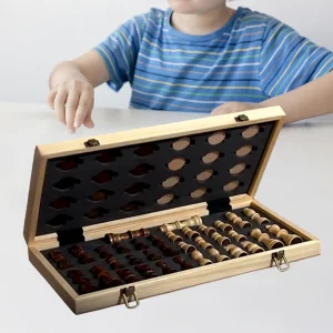Wooden Chess Set  Foldable Christmas Gift